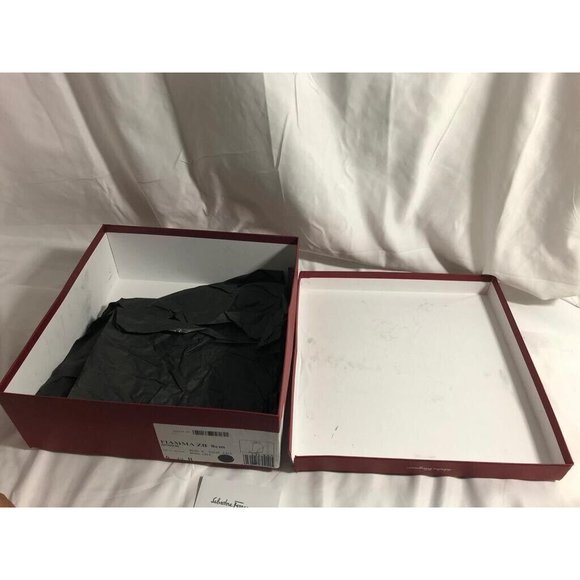 Authentic Salvatore Ferragamo Empty Shoes Gift Box Red 12" x 12.5" x 4.5" - Picture 8 of 10